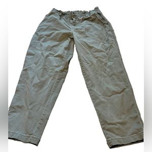 Target Universal Thread paper bag, Olive green pants. Size 14.